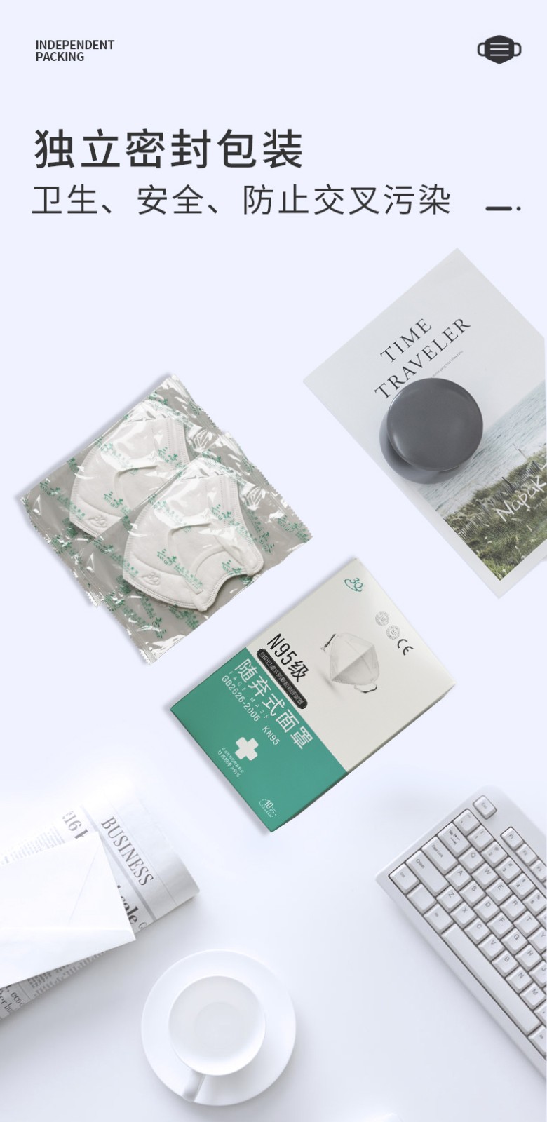 三奇KN95防護(hù)口罩圖片6