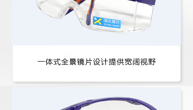 Honeywell霍尼韋爾100200 S200A加強防刮擦藍架防護眼鏡圖片6