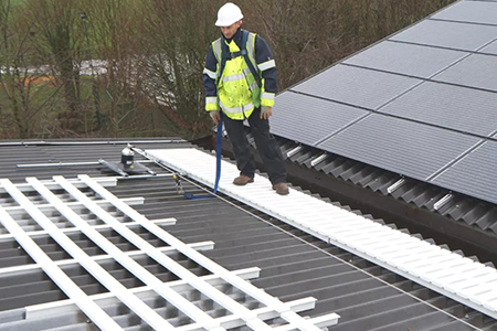 梅思安水平生命線助力國內光伏產業施工安全