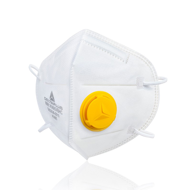 代爾塔104098無(wú)紡布豎折帯閥KN95防塵口罩圖片