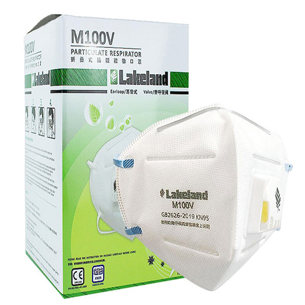 雷克蘭M100V（工業裝）帶呼吸閥防塵口罩圖片