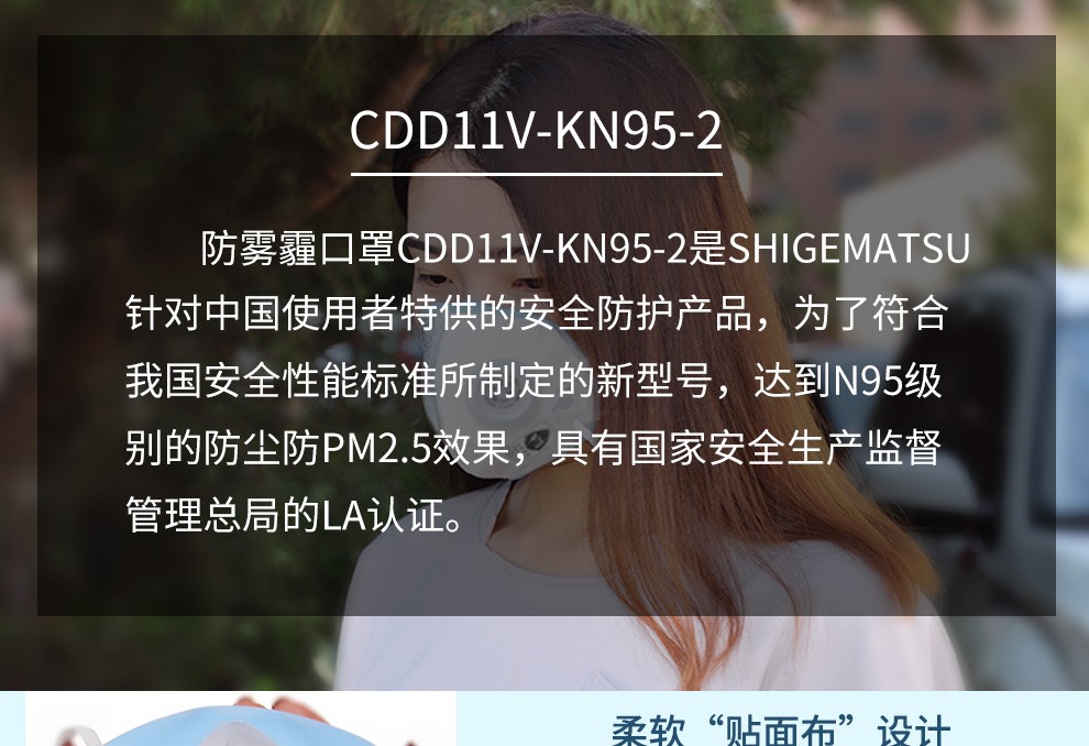 重松CDD11V KN95 2防塵口罩圖8