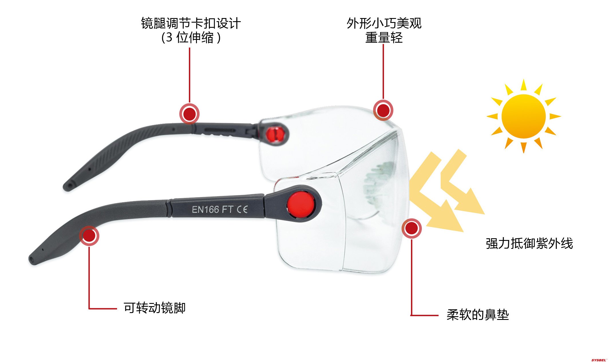 西斯貝爾WG-7256防護(hù)眼鏡圖1