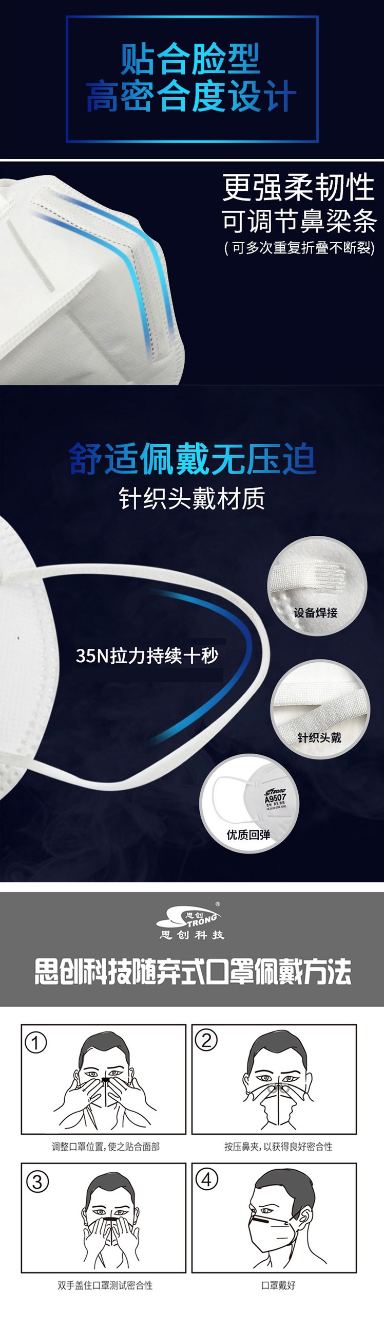 思創ST-A9502Z KN95防塵口罩圖3