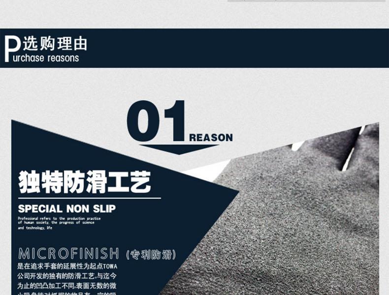 TOWA518藍紗黑丁腈涂層勞保手套圖片圖片2