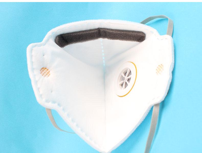 潔適比04-2222CH-222V折疊帶閥防塵口罩圖3