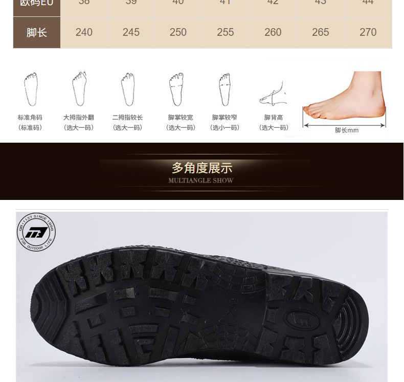 強步1137低幫防水勞保安全鞋圖片3