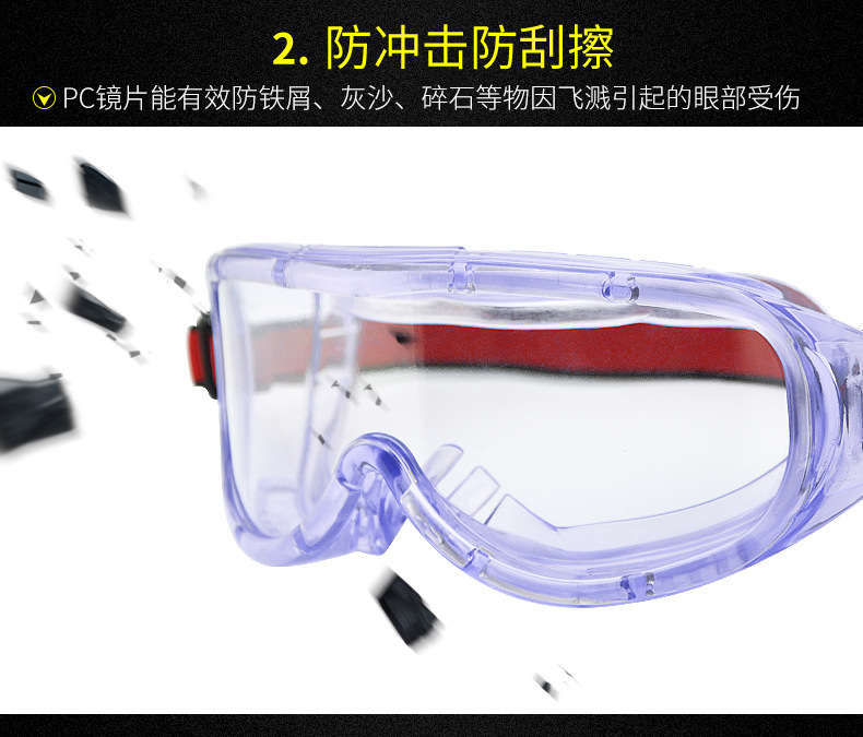 華特HT2921防霧防刮擦護目鏡圖片5