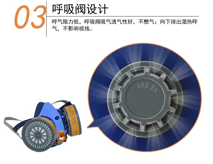 華特HT8301硅膠雙罐防毒面具圖片8