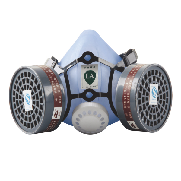 以勒9680A雙濾盒半面罩防毒面具圖片