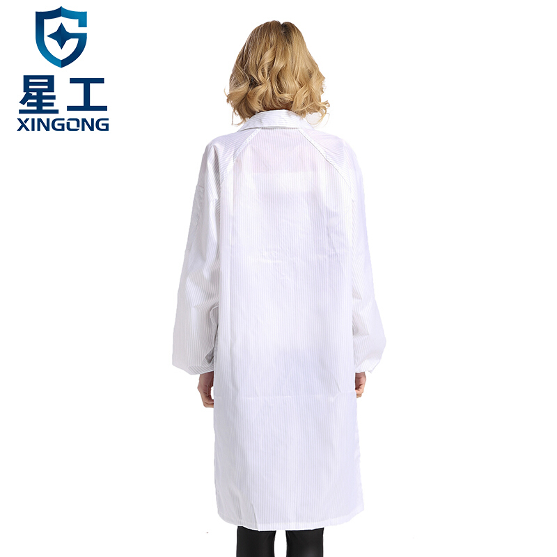  星工XGJ-6翻領防塵防靜電服圖片2
