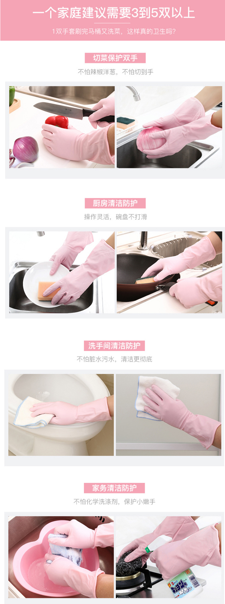 TOWA761藍(lán)色耐油PVC手套圖片4