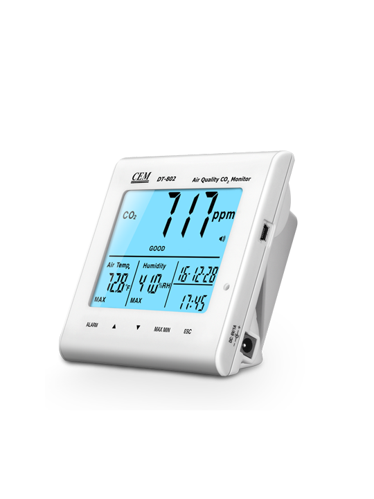 華盛昌DT-802D臺式空氣二氧化碳監測儀圖片1