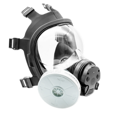 高瑪1608-DS自吸過濾式雙濾盒全面罩防毒面具圖片