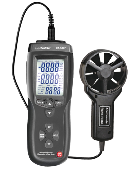 華盛昌DT-8897多功能便攜手持式風(fēng)速儀圖片1