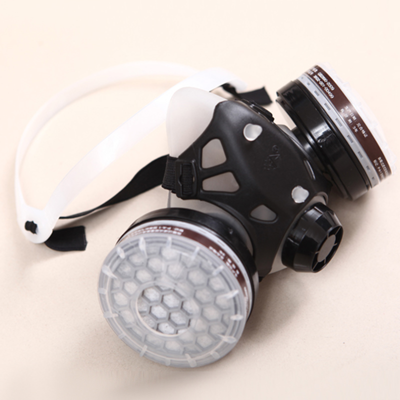 勞衛101D-3雙濾盒半面罩防毒面具圖片