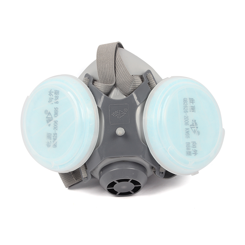 勞衛301-9雙濾盒半面罩防塵面具圖片