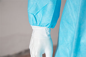 永霏M230連身式SS+PE膜一次性使用隔離衣圖片1