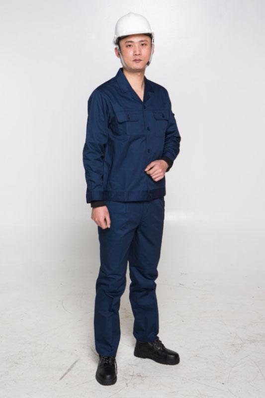 永霏夏季藏藍色防靜電套裝圖片1