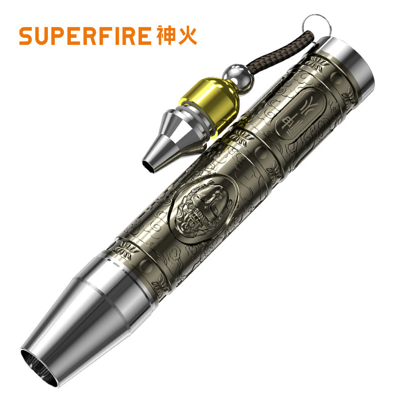 神火S19-X玉石防水USB手電筒圖片1