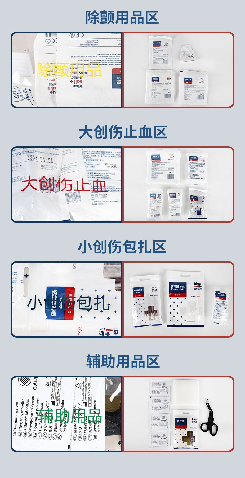 藍帆醫療便攜式止血包扎急救包圖片3