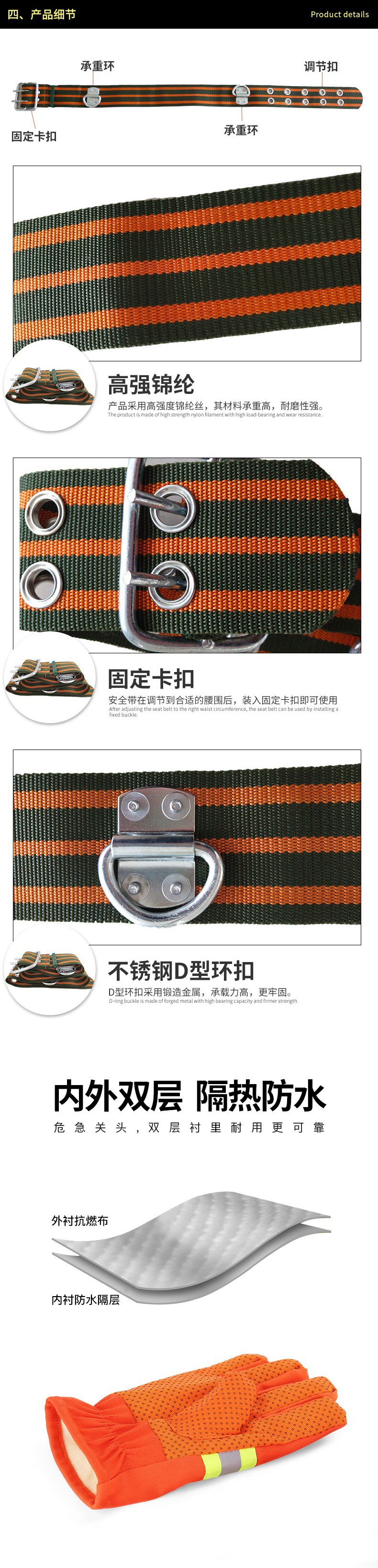 宇安消防 97式戰訓服橘紅色五件套圖片4