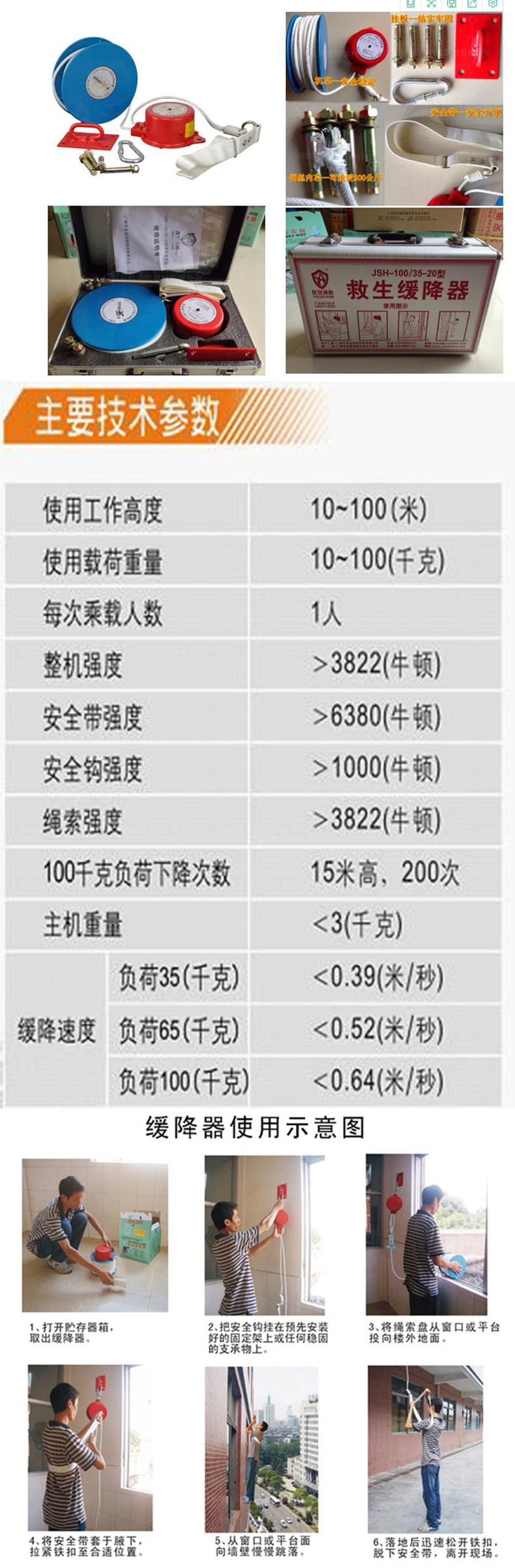 友安科技TH-20救生緩降器圖片
