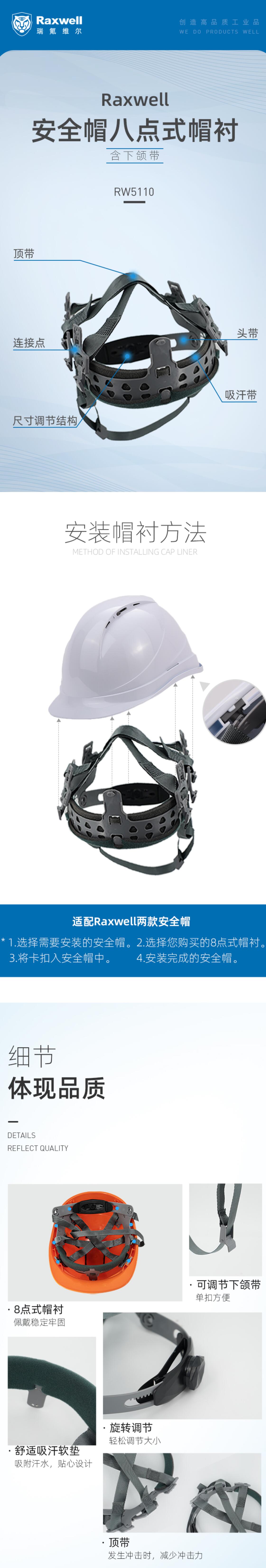 瑞氪維爾RW5110安全帽帽襯圖片