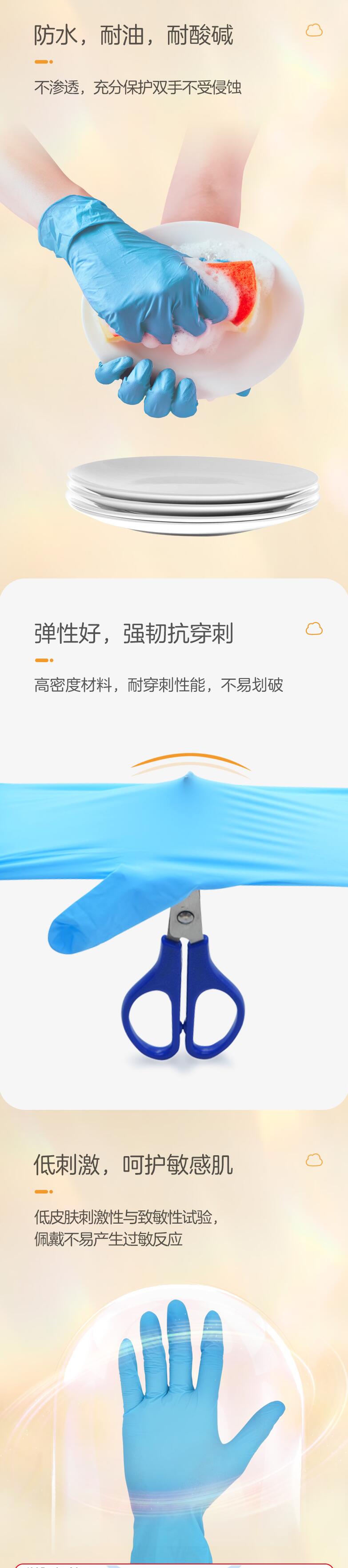 穩健604-009031一次性丁腈手套圖片1