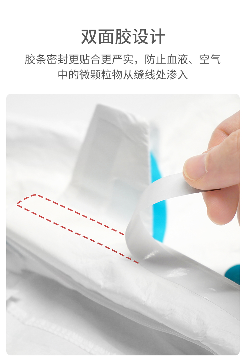 穩健604-008277連體帶帽一次性醫用防護服圖片5