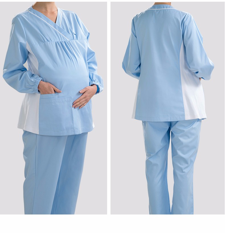 樂倍康DA036湖藍(lán)護(hù)士服圖片2