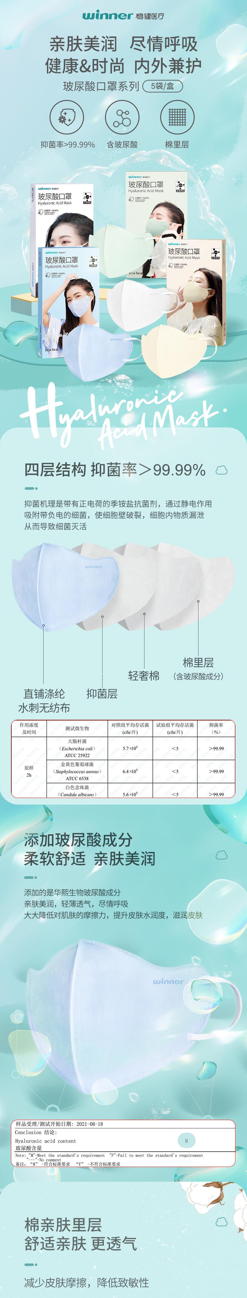 穩健604-008757玻尿酸口罩圖片1