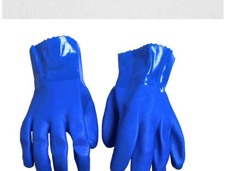 千禧龍516藍(lán)色耐油PVC手套圖片4