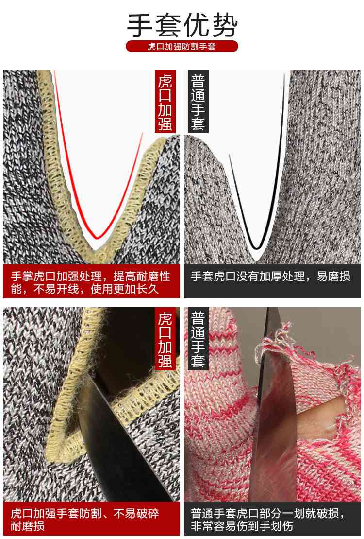 bestop倍護B5085A虎口加強耐磨防割手套圖片3