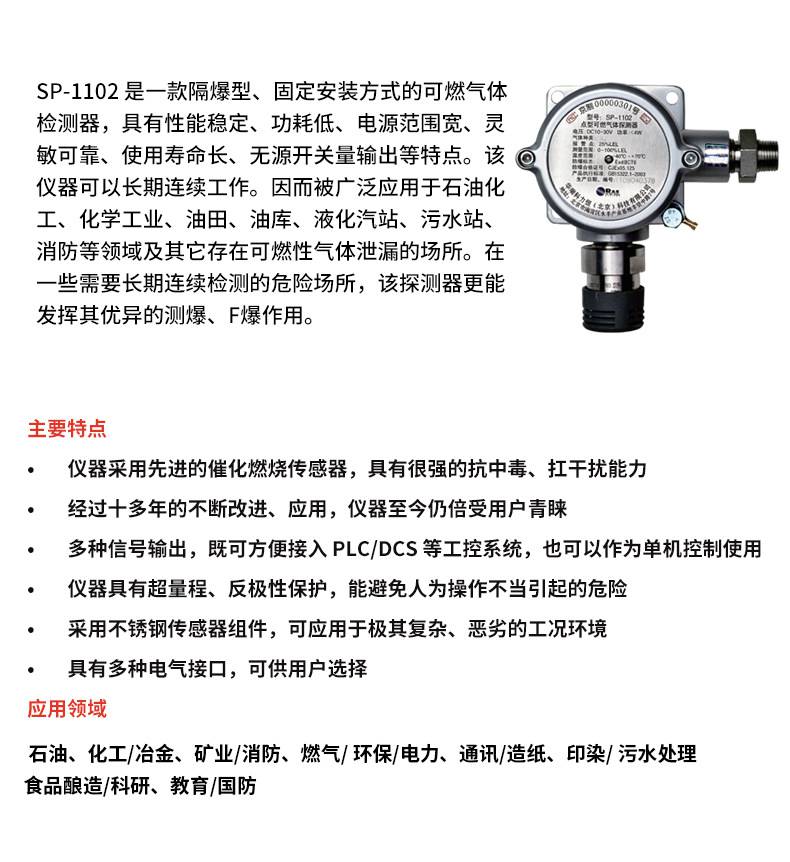 華瑞SP-1102固定式可燃氣體檢測儀圖片4