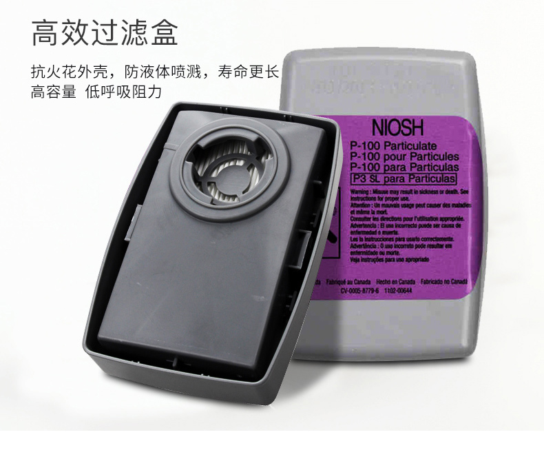 3M6502+7093CN KP100防塵面具三件套圖片11