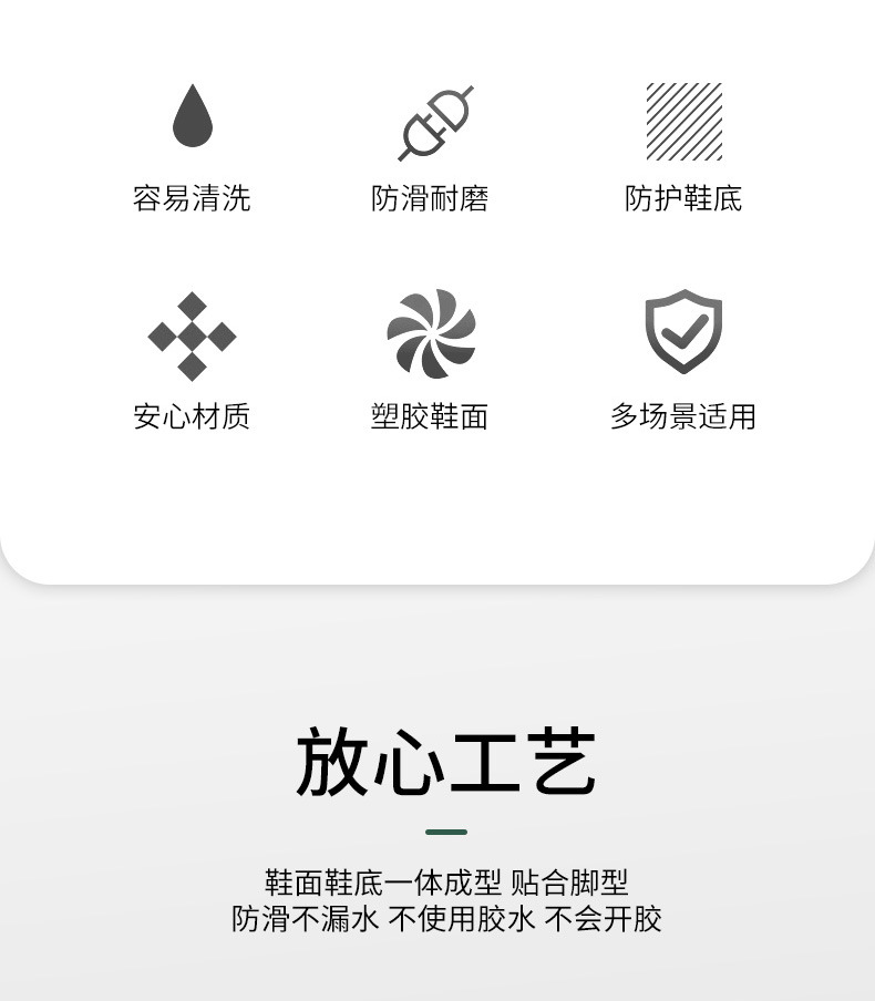 回力807迷彩PVC高筒雨靴圖片2