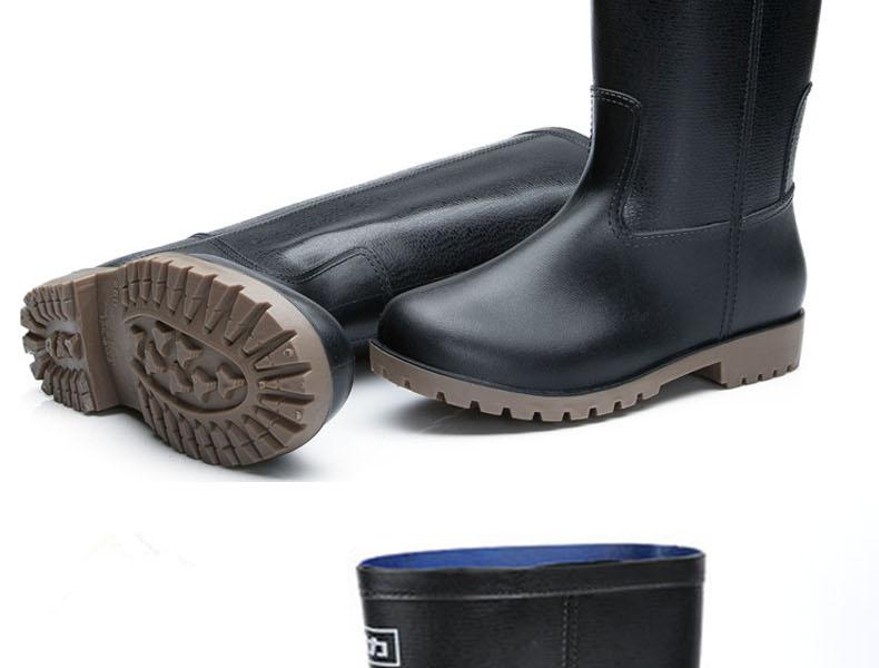 回力8128黑色PVC高筒雨靴圖片10