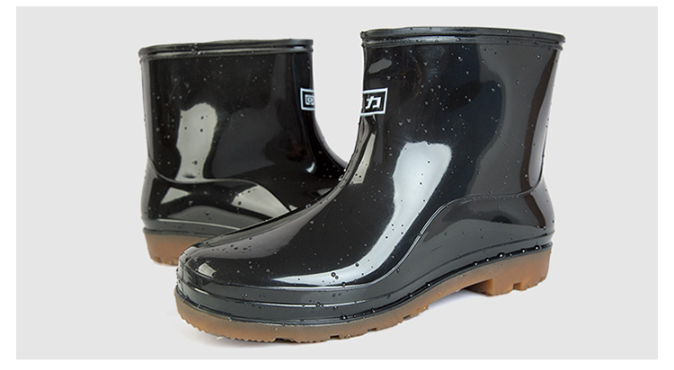 回力557黑色耐油防水雨靴圖片9