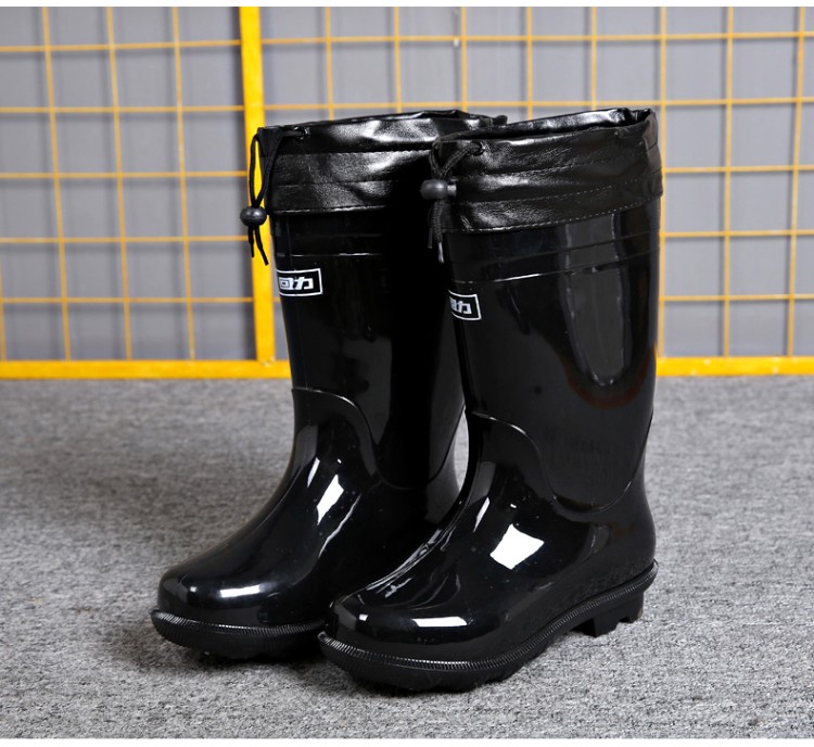 回力838加棉可拆卸加絨中筒雨靴圖片12