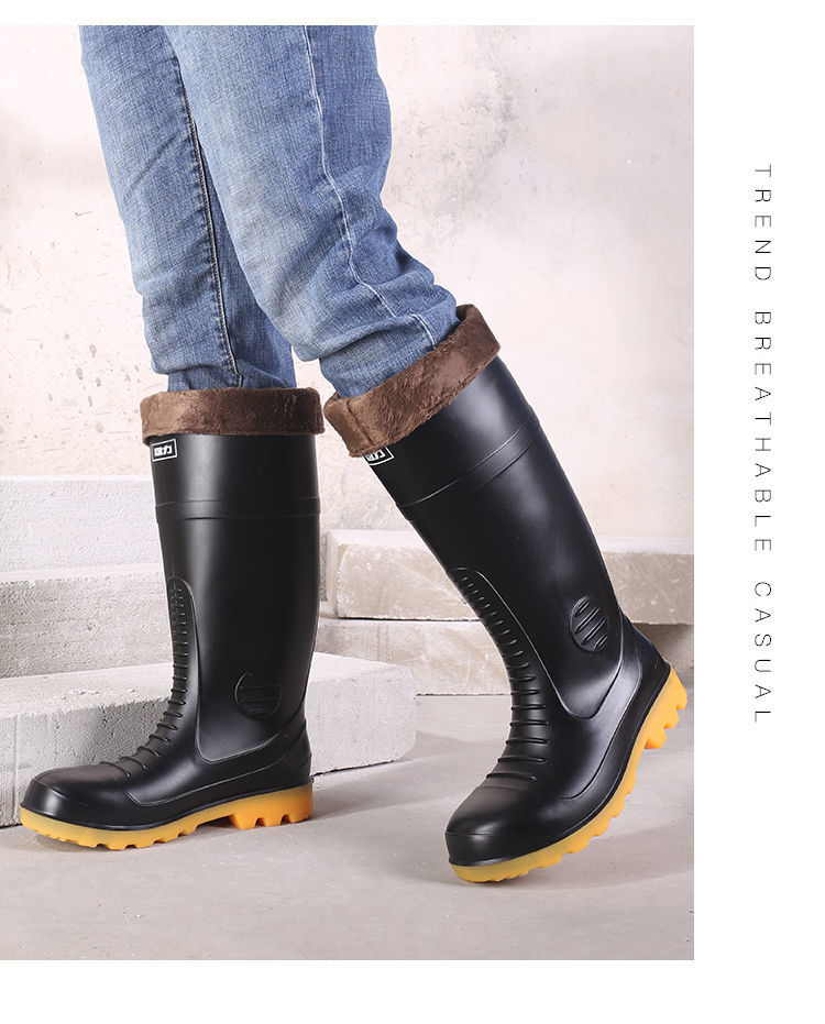 回力029黑色防砸防刺穿雨靴安全靴圖片13