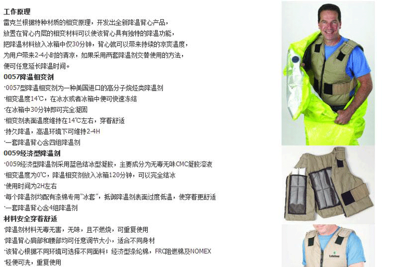 雷克蘭00059經濟型降溫背心相變劑圖片2