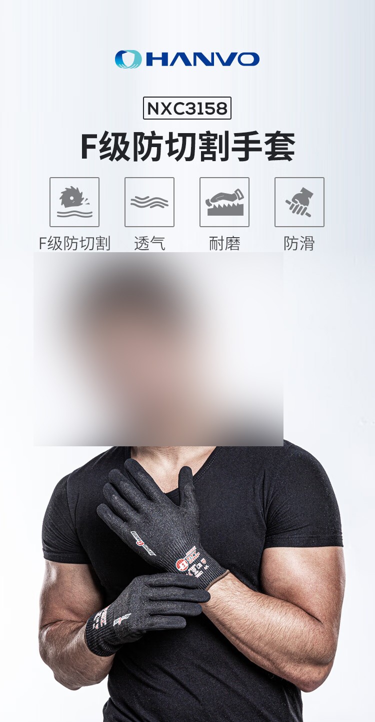 恒輝NXC3158防穿刺耐磨6級防割手套圖片1