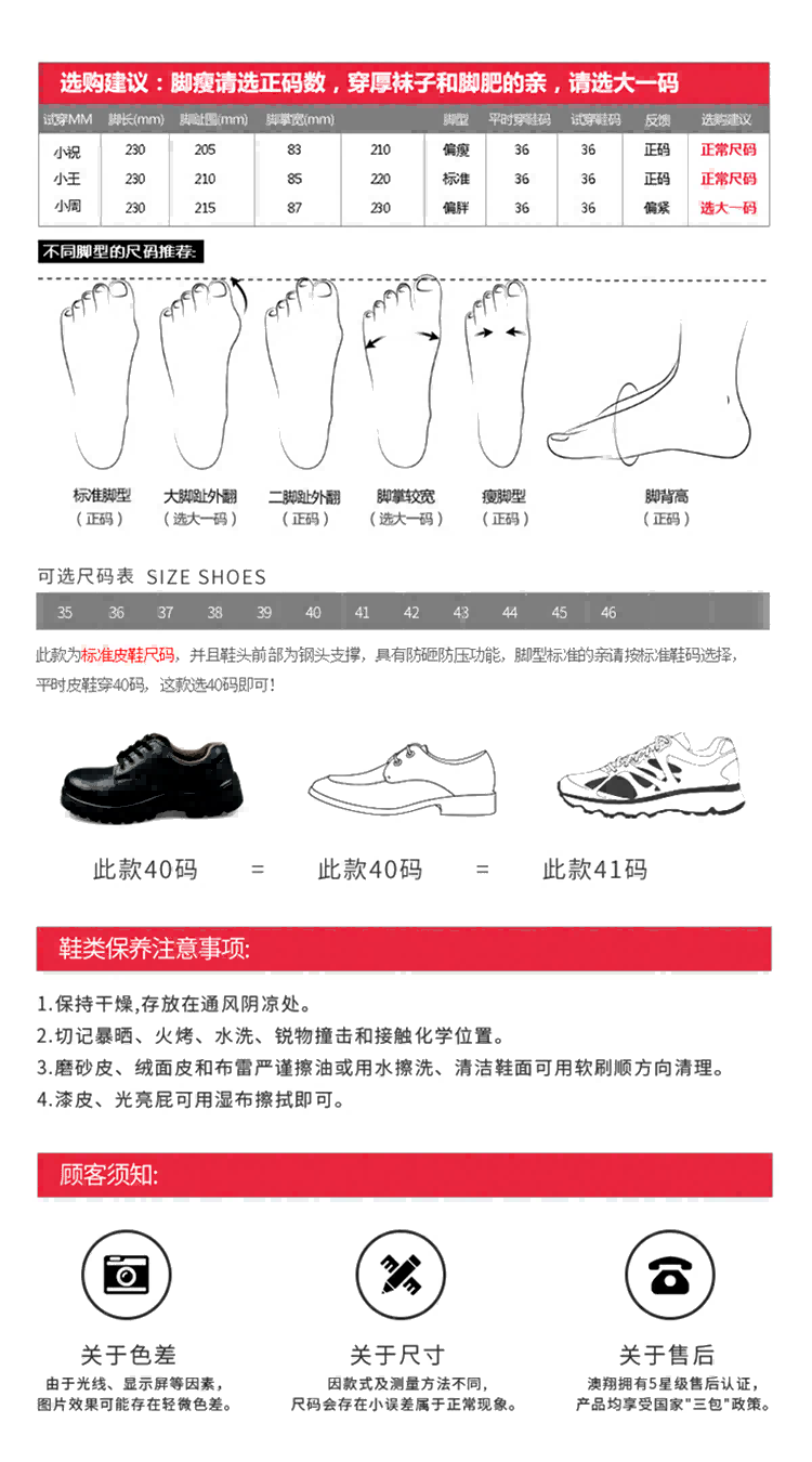 澳翔AX100高幫牛皮安全靴圖片2