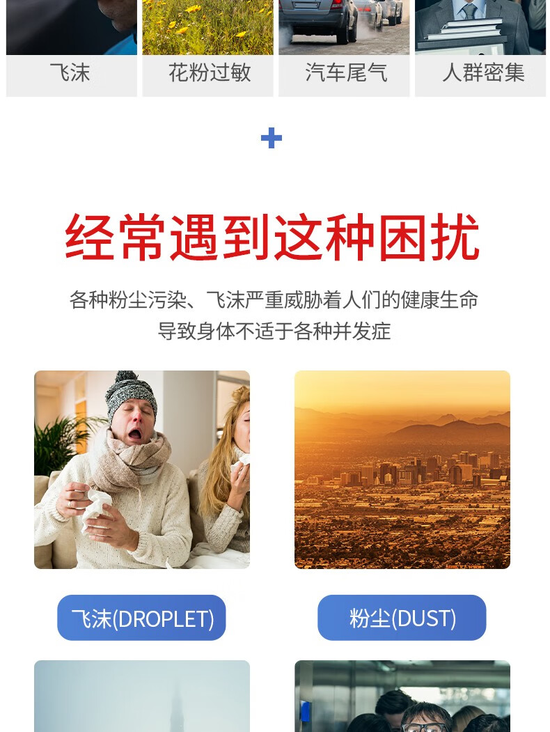 PIP 270-200KN95A折疊耳帶式KN95防塵口罩圖片3