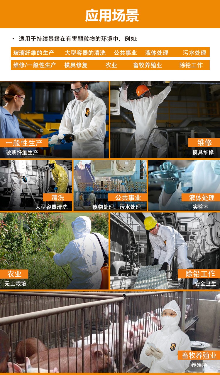 金佰利98803 KLEENGUARD A36白色連體防護服XL圖片7