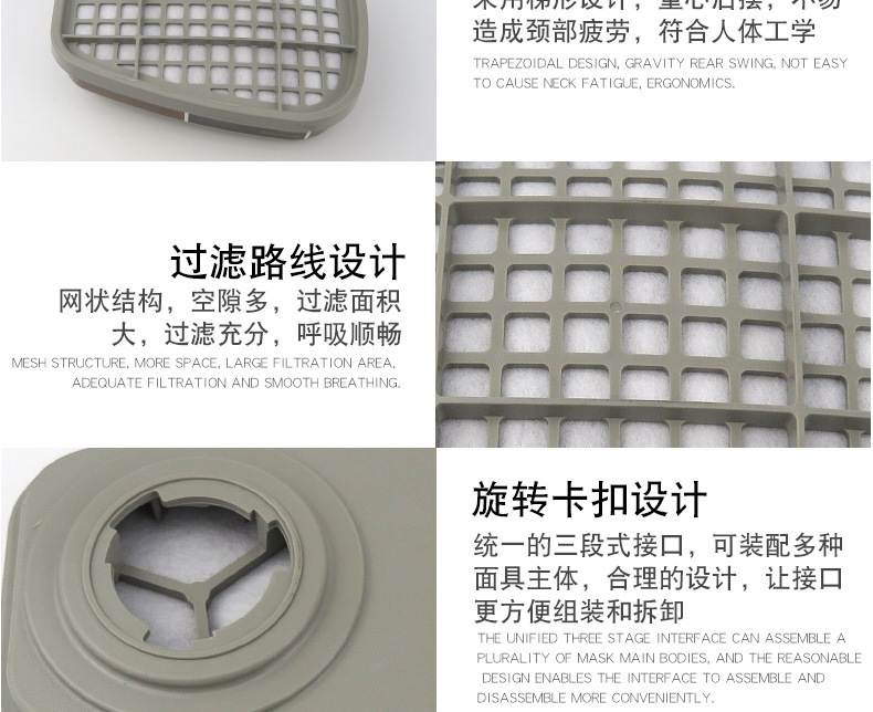 3M6005CN防甲醛及有機蒸氣濾毒盒圖片4
