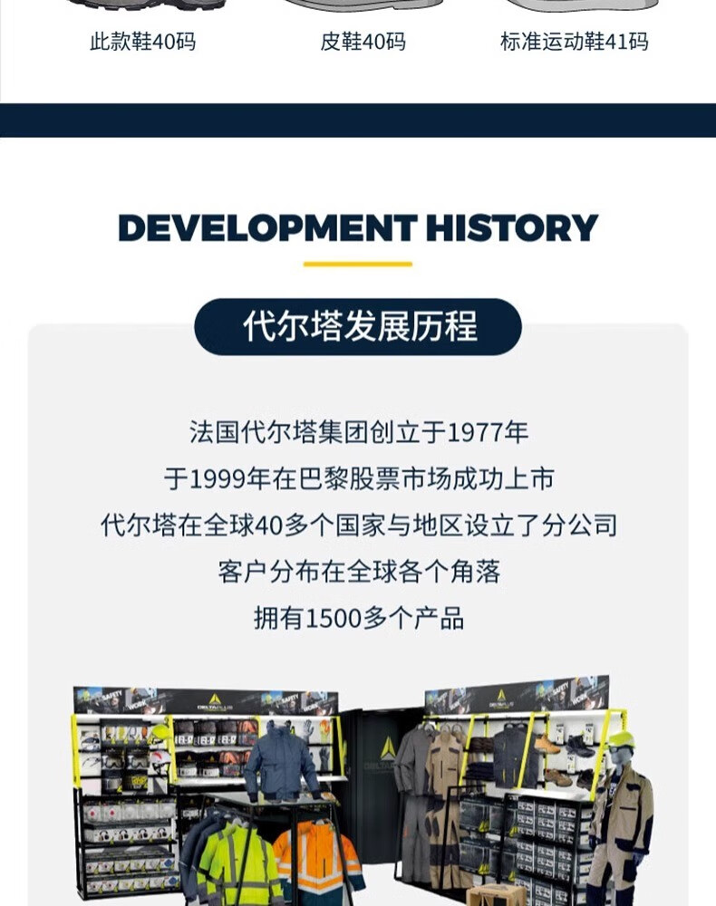 代爾塔301117 ONTARIO3W S1P防砸防刺穿防靜電加絨安全靴23