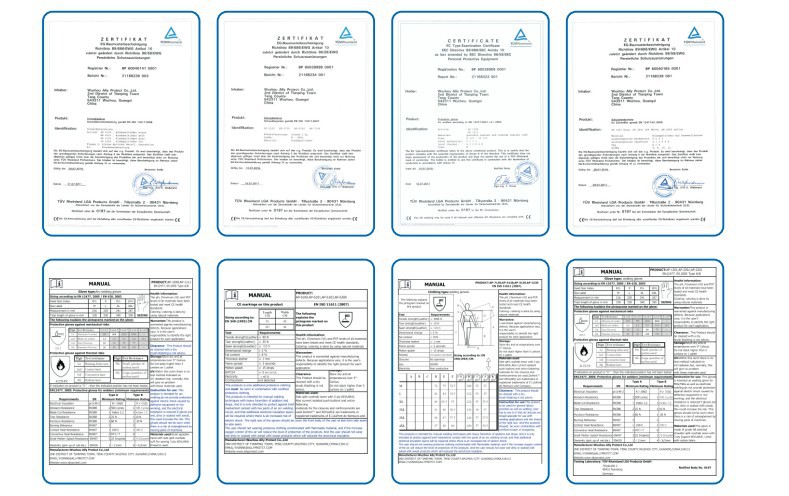 友盟AP-1102防火隔熱牛青皮電焊手套圖片11