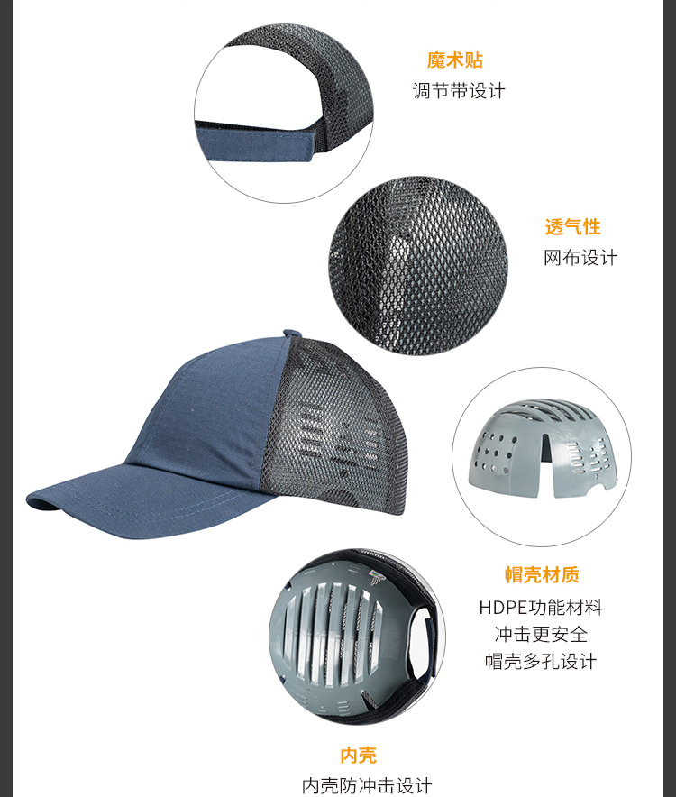 賽銳SR-1025BL輕型防撞帽優越款3